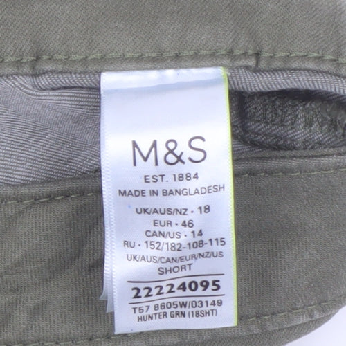 Marks & Spencer Women's Green Slim Jegging Jeans Size 18