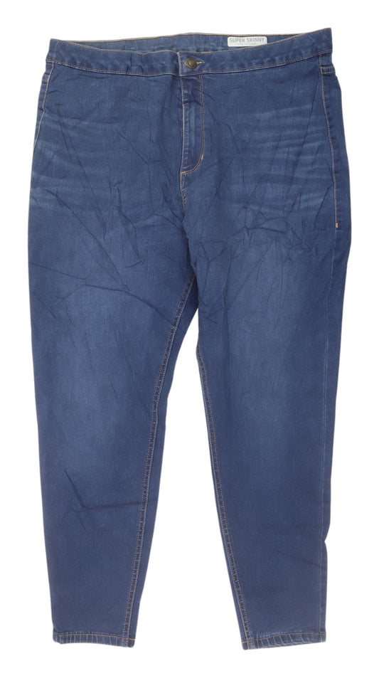 Marks and Spencer Women's Blue Ankle Jeans Size 18