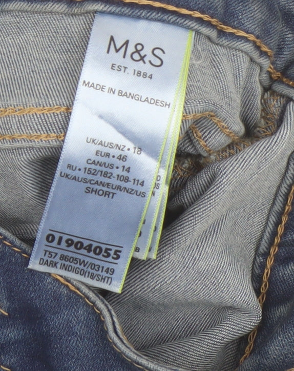 Marks and Spencer Women's Blue Ankle Jeans Size 18