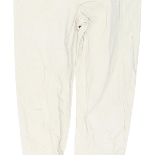 Marks and Spencer Beige Womens Relaxed Straight Jeans Size 8