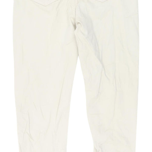 Marks and Spencer Beige Womens Relaxed Straight Jeans Size 8