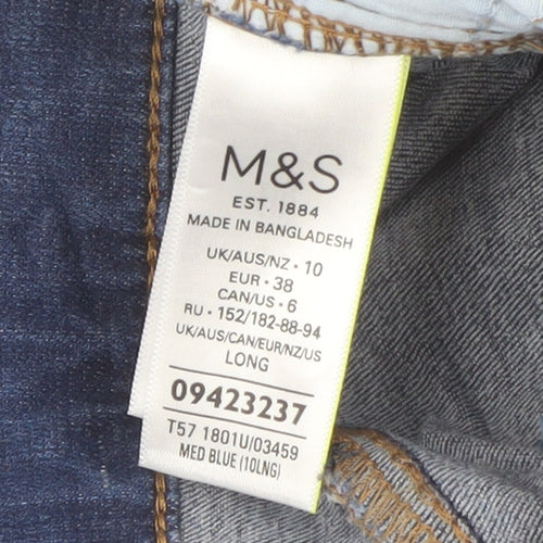 Marks and Spencer Women's Blue Straight Jeans Size 10