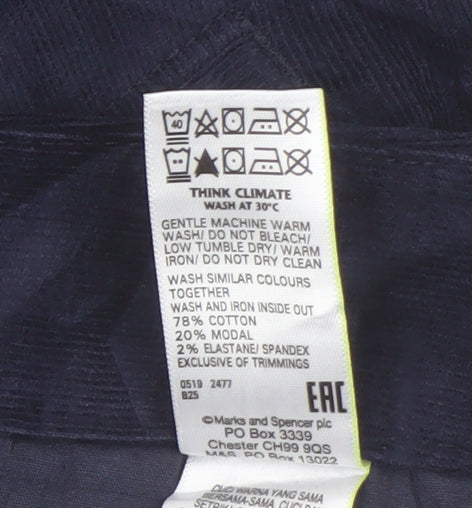 Marks and Spencer Women's Blue Bermuda Shorts Size 18