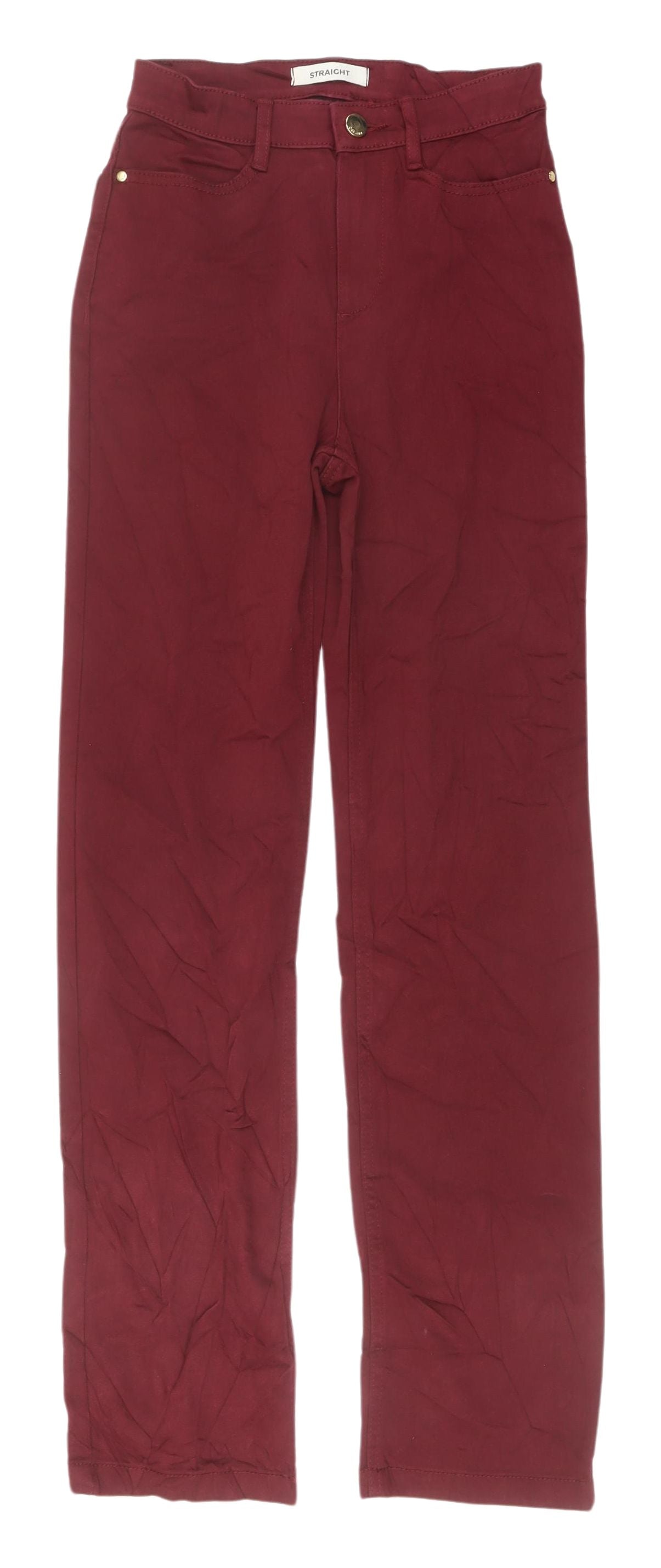 Marks and Spencer Red Straight Jeans Size 6 Women