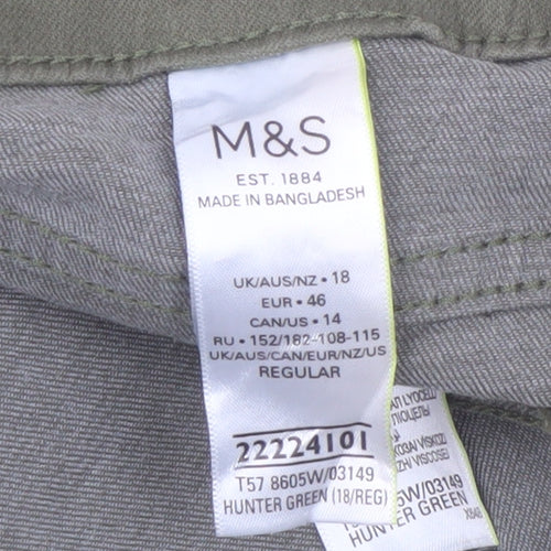 Marks and Spencer Women's Green Skinny Jeans Size 18