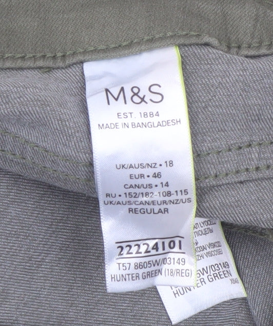 Marks and Spencer Women's Green Skinny Jeans Size 18