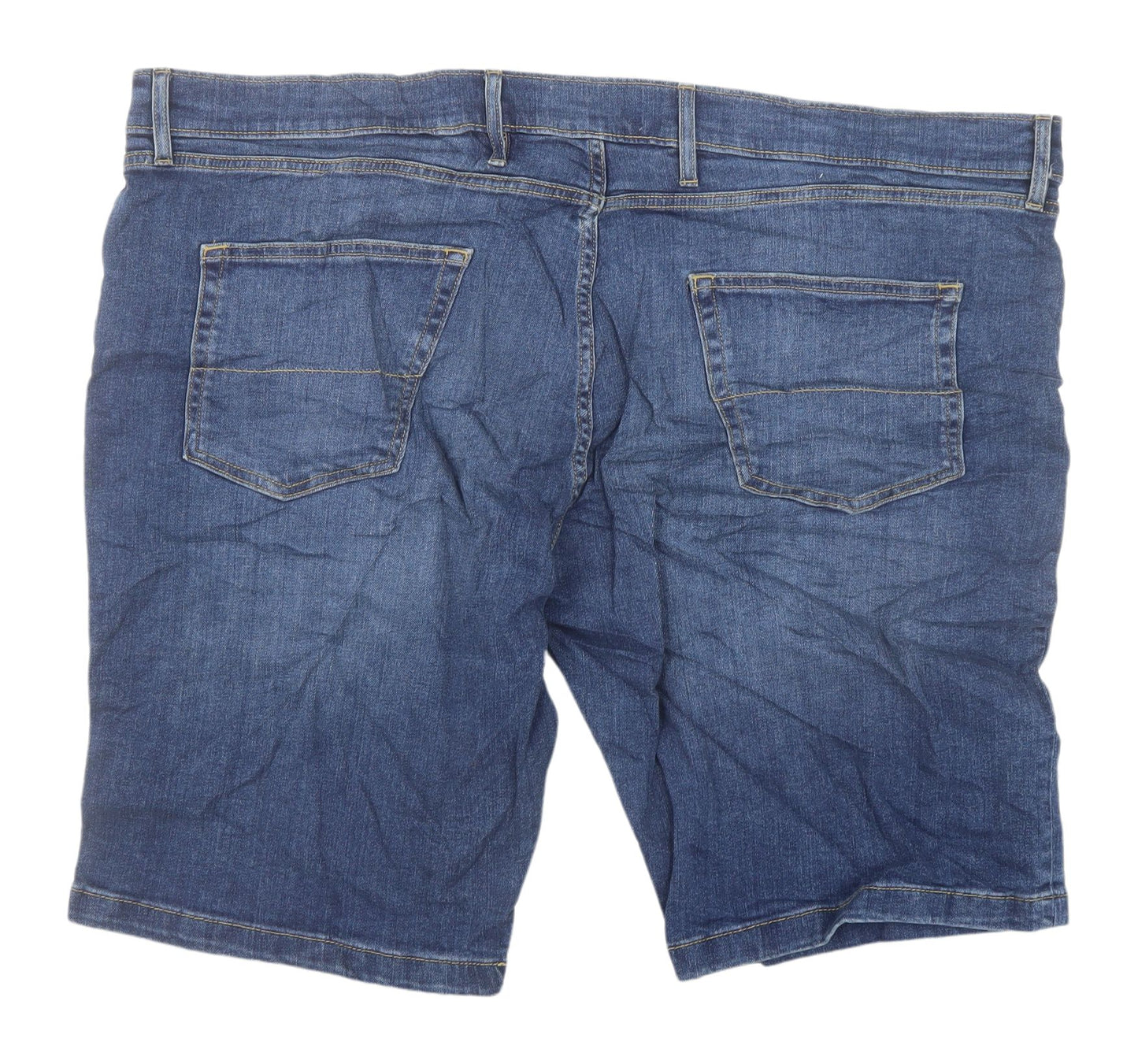 Marks & Spencer Men's Blue Chino Shorts, Size 44