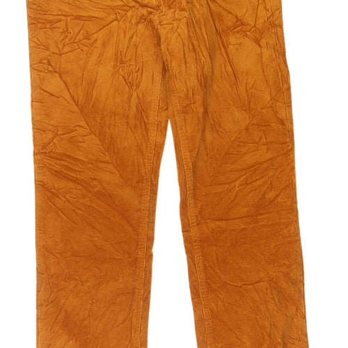 Marks and Spencer Women's Brown Straight Trousers Size 10