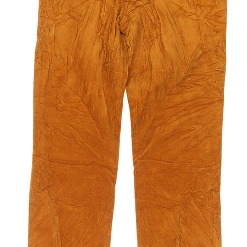 Marks and Spencer Women's Brown Straight Trousers Size 10