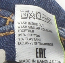 M&S Women's Blue Straight Jeans - Size 8 Regular