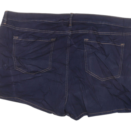 Marks and Spencer Women Blue Denim Shorts Size 20 Regular