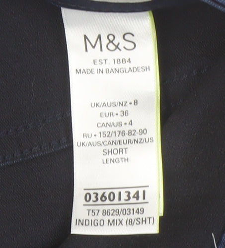 Marks and Spencer Women's Blue Skinny Jeans Size 8