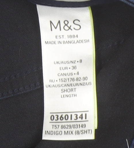 Marks and Spencer Women's Blue Skinny Jeans Size 8
