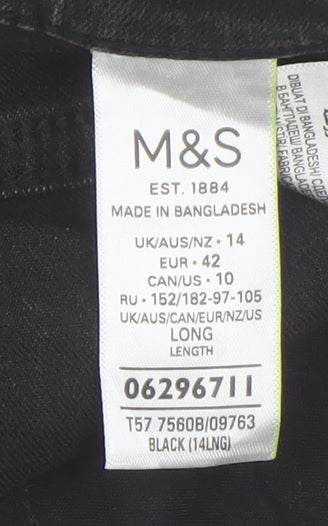 Marks & Spencer Black Skinny Jeans Size 14 - Women's Slim Fit