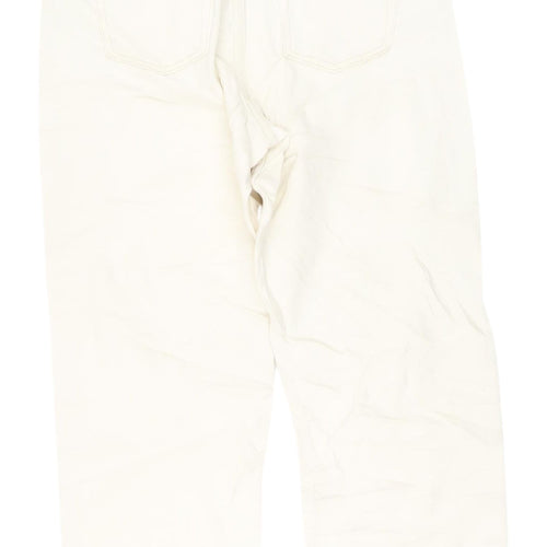 Marks and Spencer Women's Ivory Straight Jeans Size 10