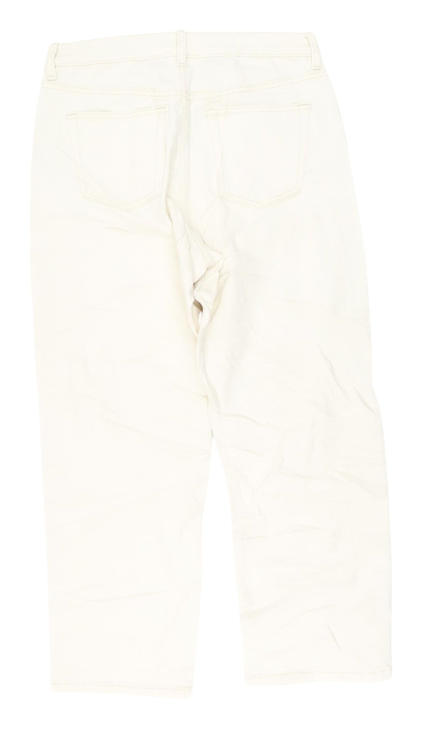 Marks and Spencer Women's Ivory Straight Jeans Size 10