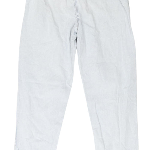 Denim Co Women's Blue Paperbag Jeans, Size 6