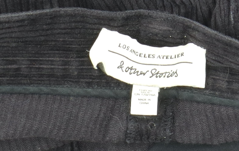 & Other Stories Women's Black Corduroy Trousers