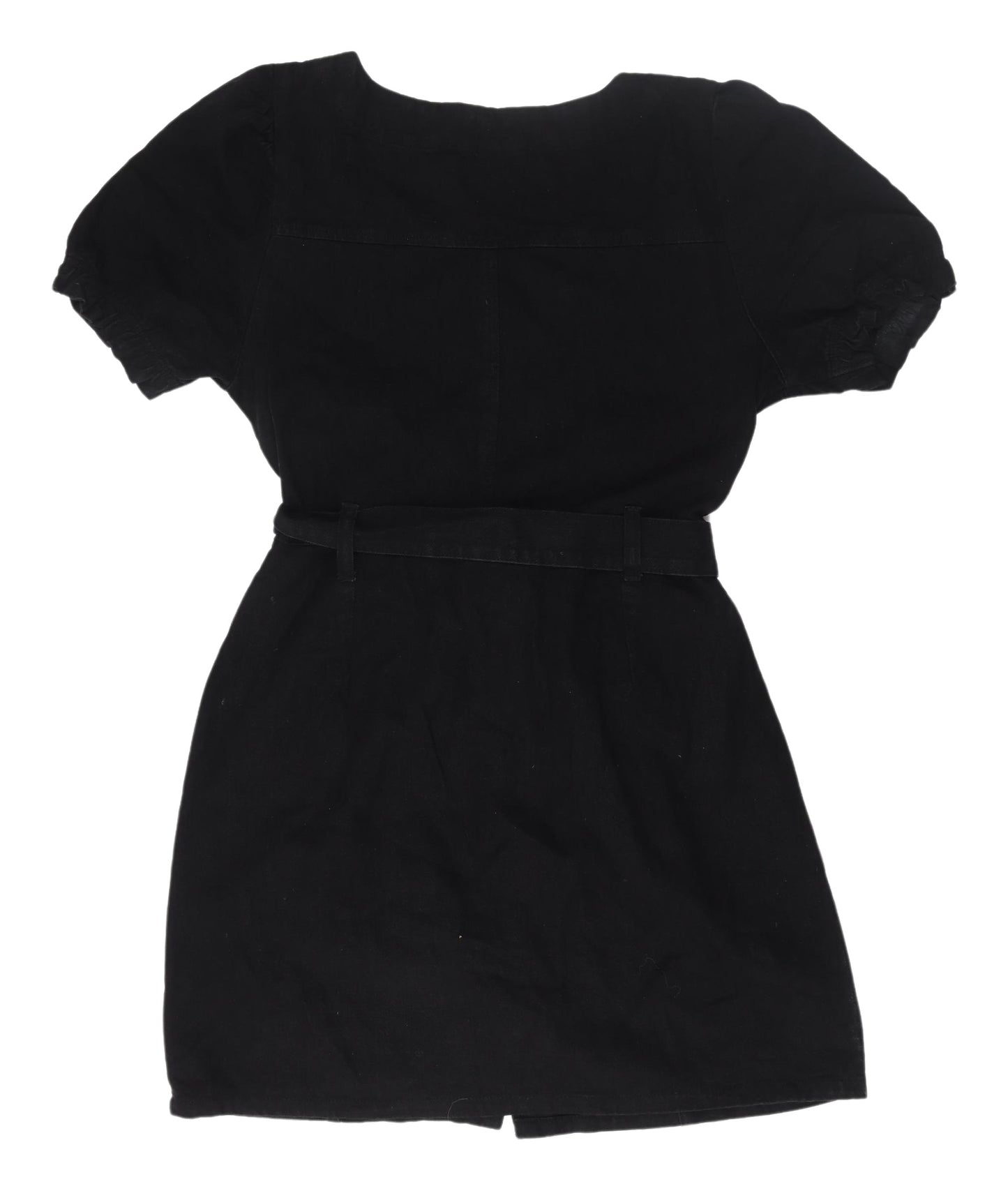 Miss Selfridge Black Shirt Dress - Size 14