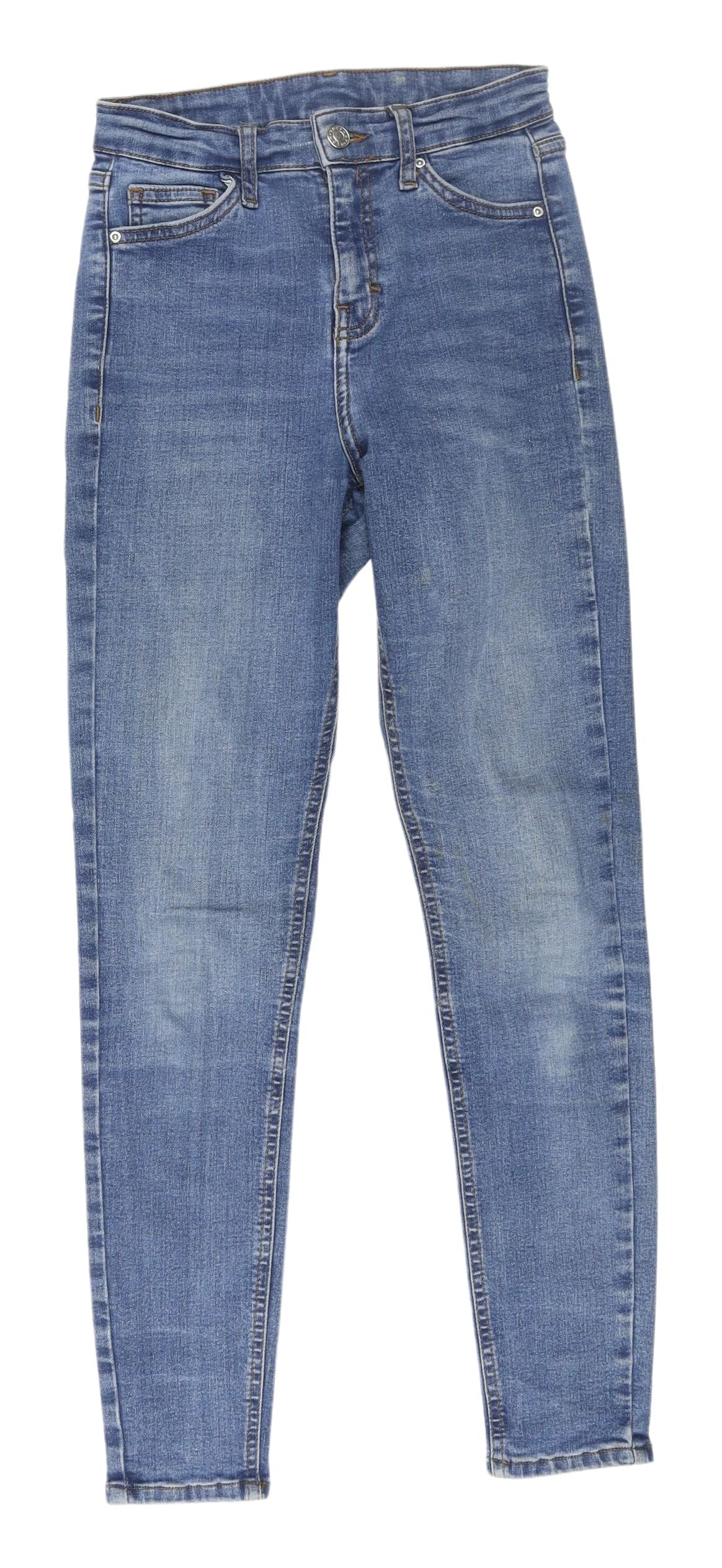 Topshop Women's Blue Skinny Jeans Size 6 Slim Fit