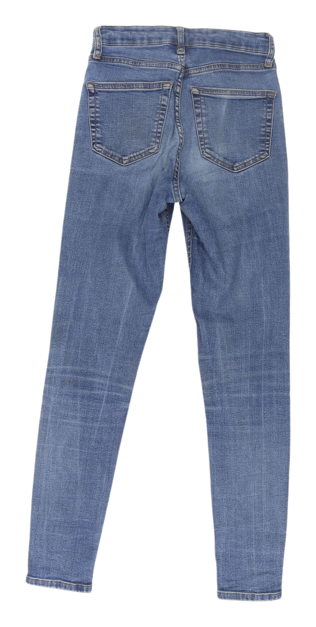 Topshop Women's Blue Skinny Jeans Size 6 Slim Fit
