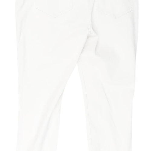 Next Women's White Cropped Jeans Size 14