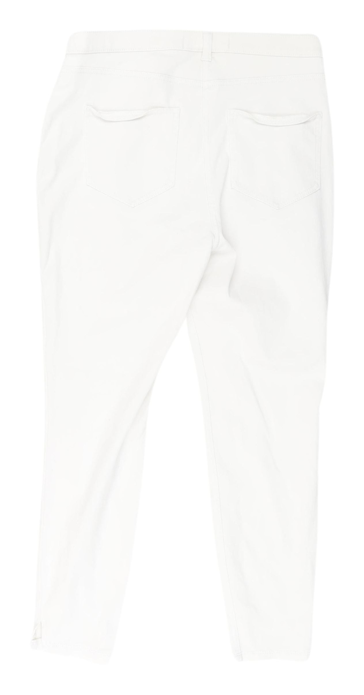 Next Women's White Cropped Jeans Size 14