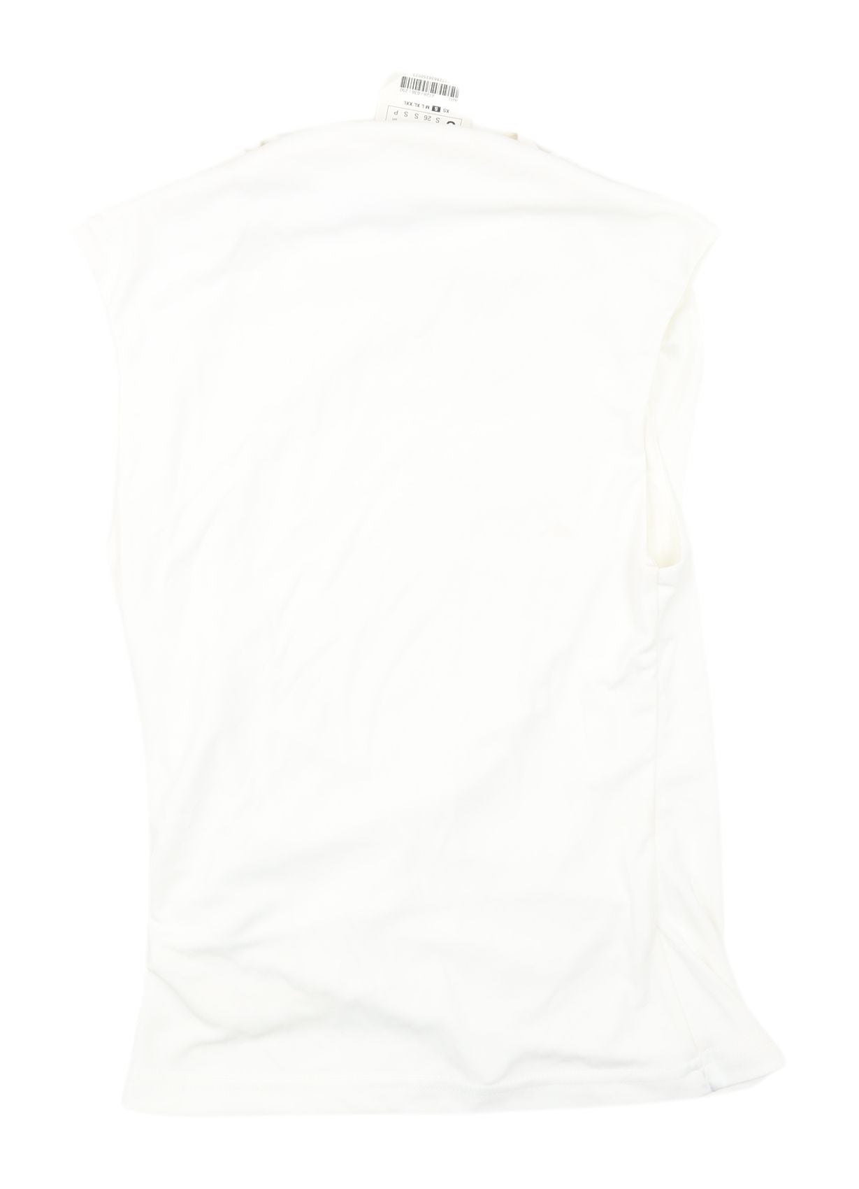 Zara White Sleeveless Cowl Neck Blouse, Size S, Spring/Summer