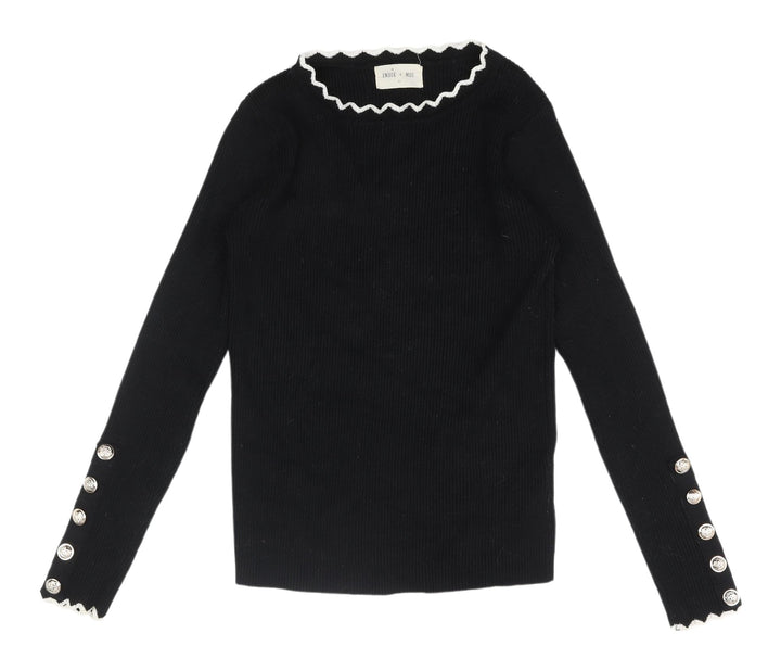 Indie + Moi Women's Black Pullover Jumper S