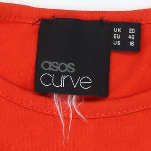 ASOS Curve Orange Shift Dress, UK 20 Women's Plus