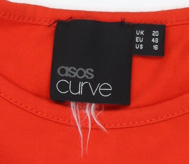ASOS Curve Orange Shift Dress, UK 20 Women's Plus