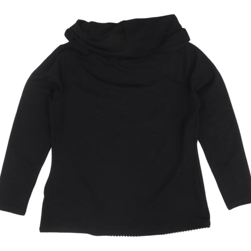 Anna Rose Women's Black Cowl Neck Pullover Jumper M