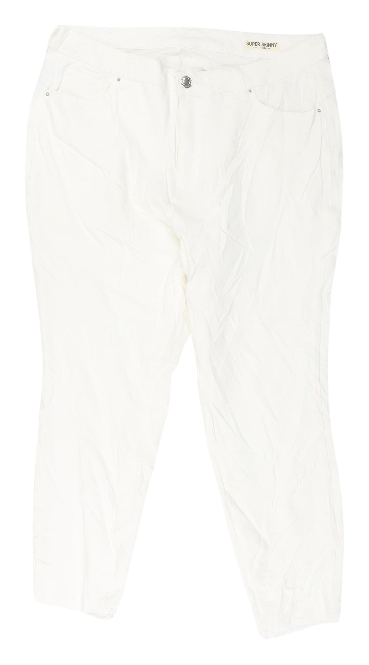 Marks and Spencer Women's White Skinny Jeans Size 22