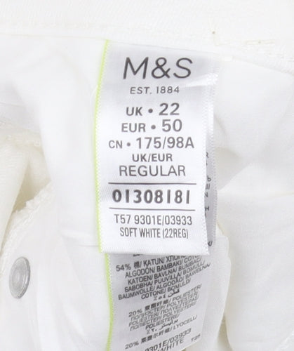 Marks and Spencer Women's White Skinny Jeans Size 22