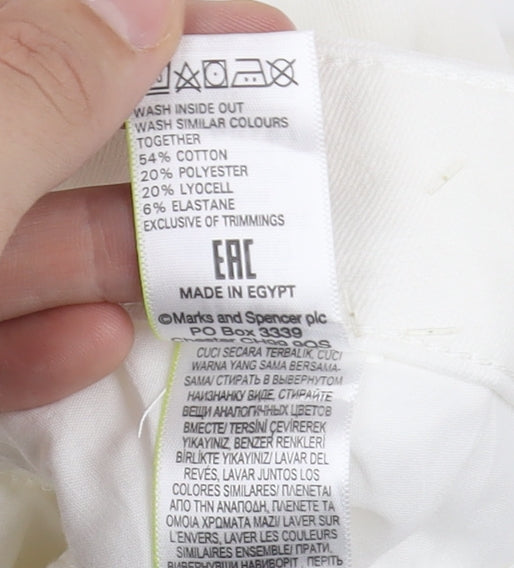 Marks and Spencer Women's White Skinny Jeans Size 22