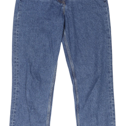 Collusion Women's Blue Straight Jeans, Size 4