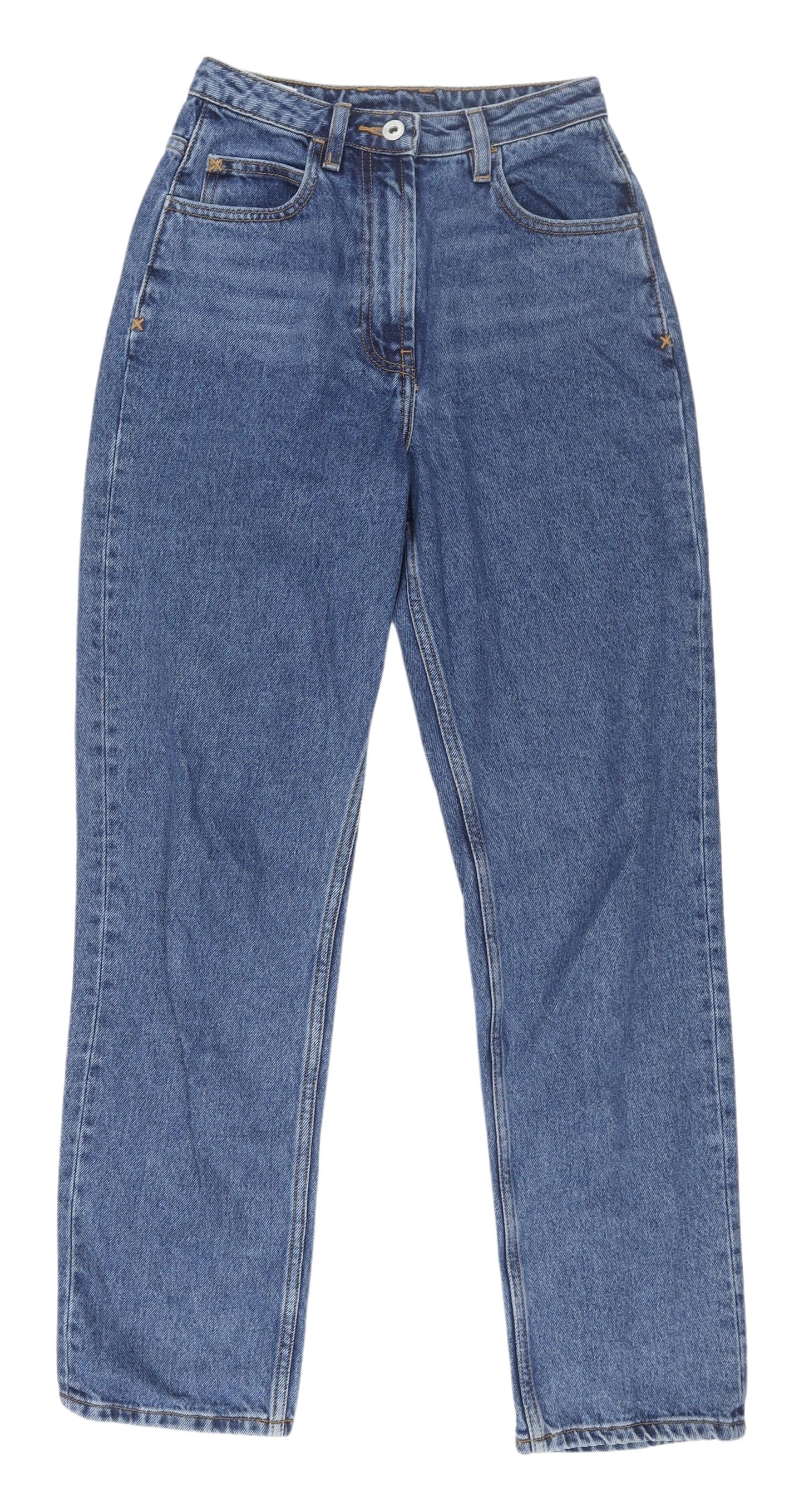 Collusion Women's Blue Straight Jeans, Size 4