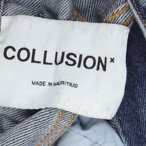 Collusion Women's Blue Straight Jeans, Size 4