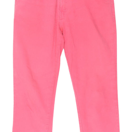 Niko Software Women's Pink Cropped Stretch Jeans - Size 16