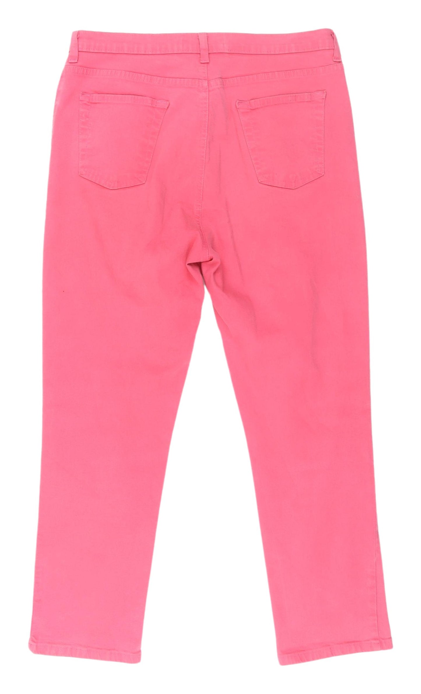 Niko Software Women's Pink Cropped Stretch Jeans - Size 16