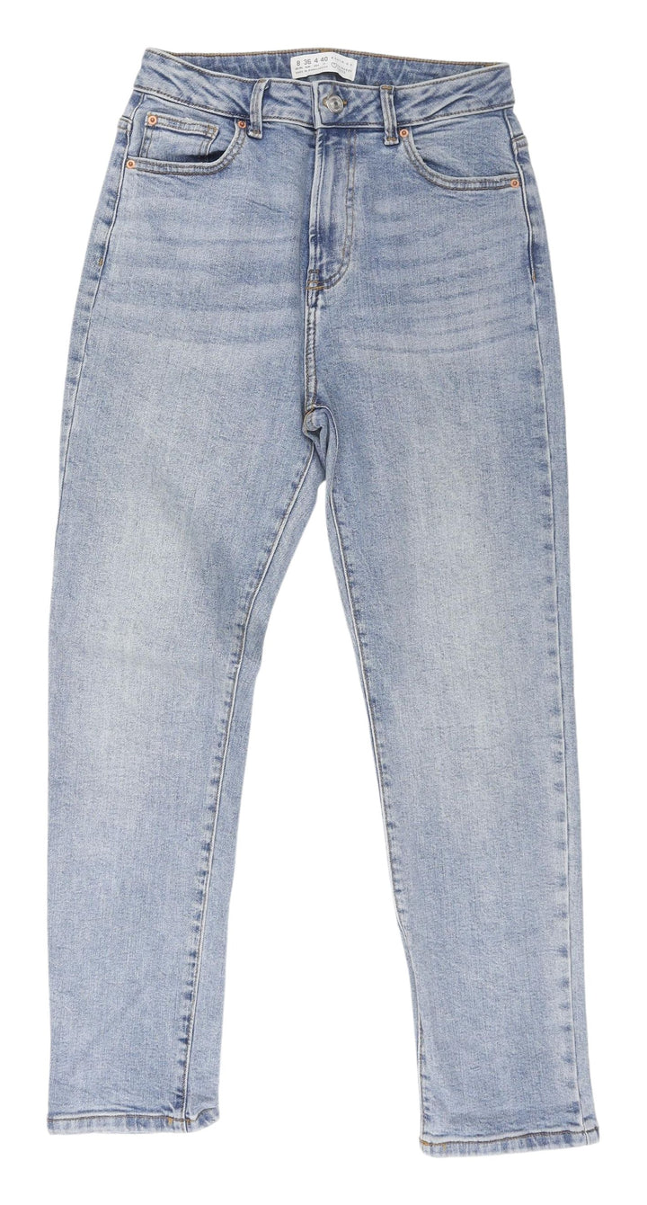 Primark Women's Blue Straight Jeans Size 8 with Pockets
