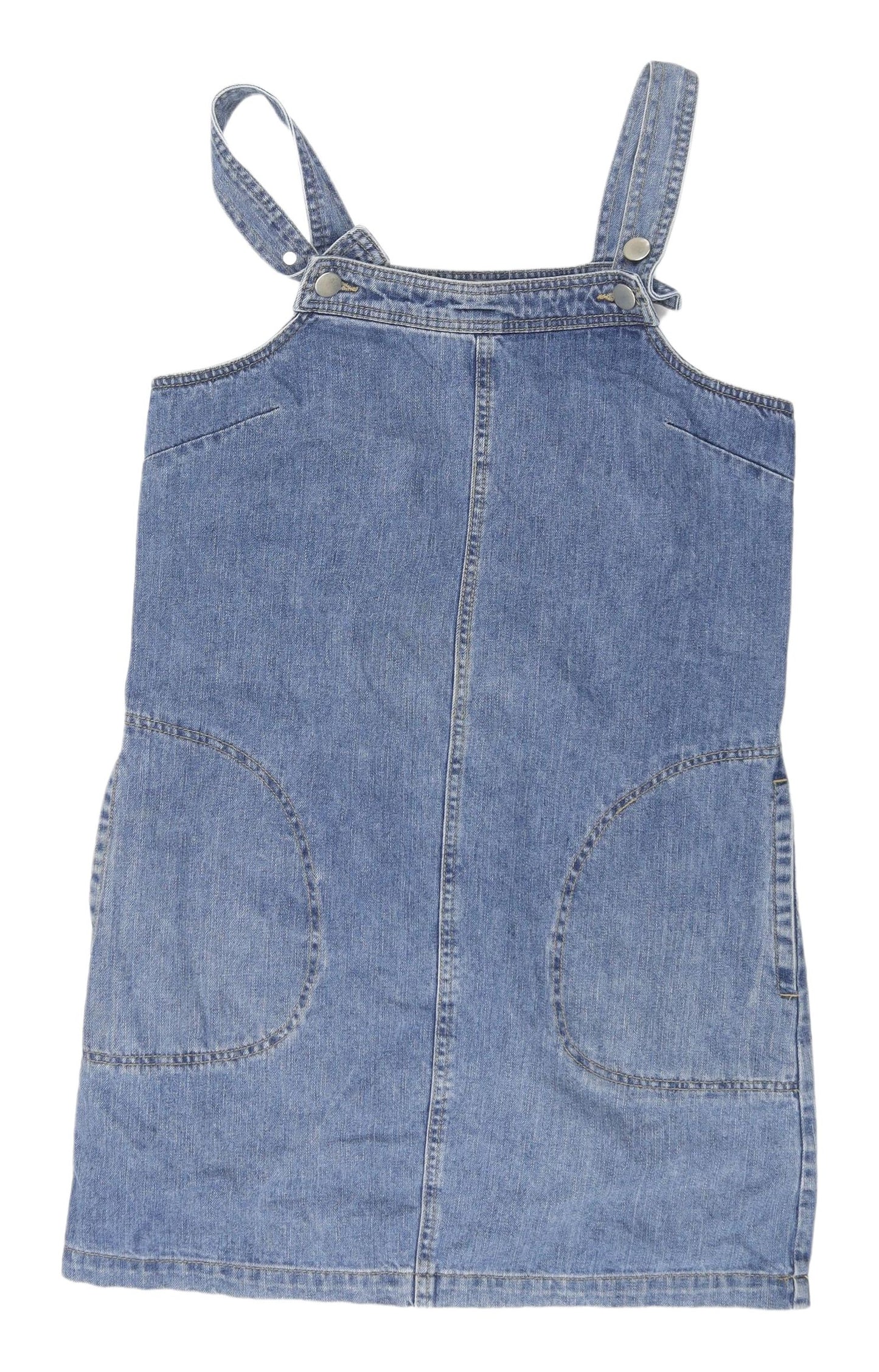 Dorothy Perkins Women's Blue Denim Pinafore Dress 10