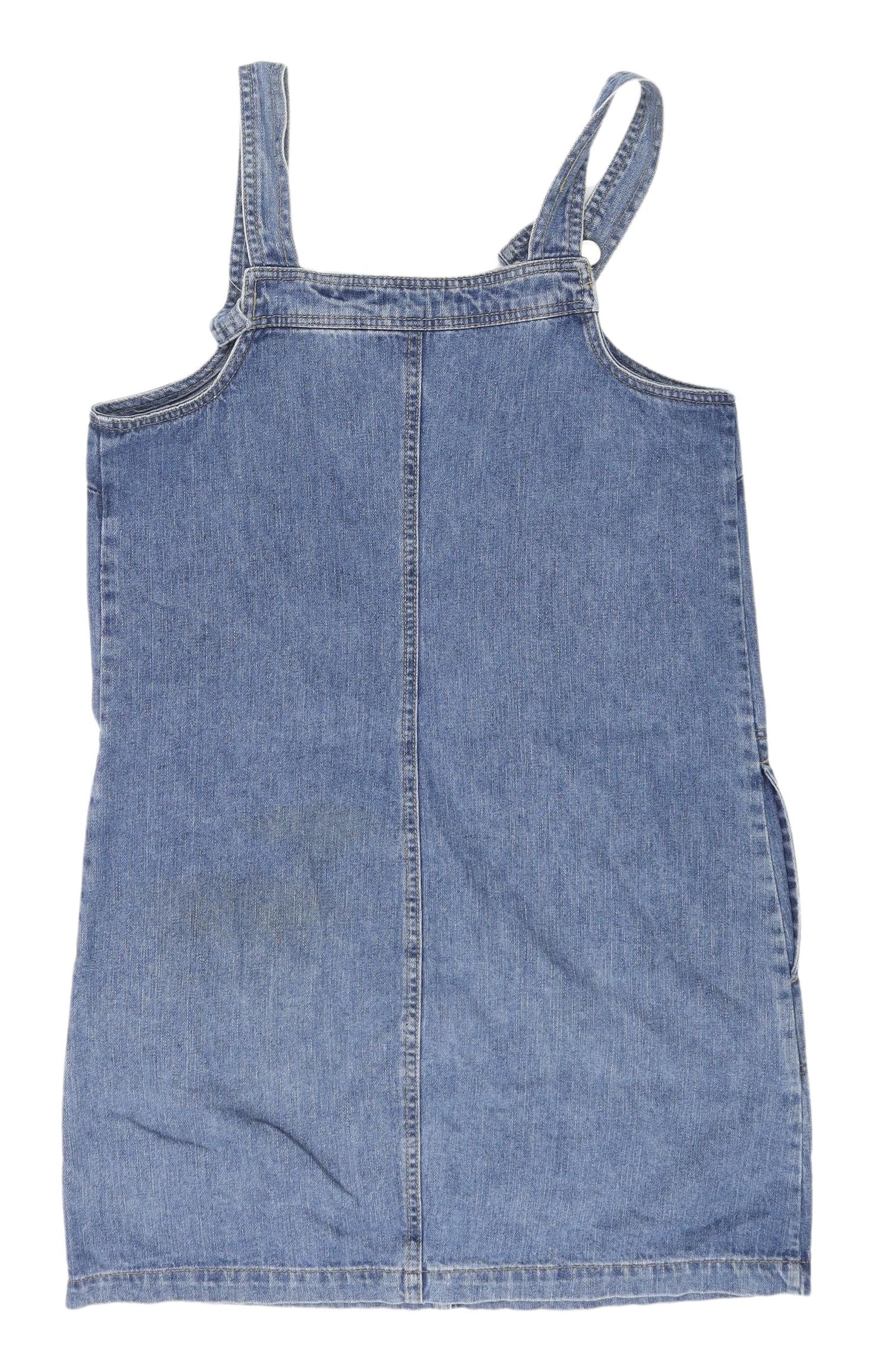 Dorothy Perkins Women's Blue Denim Pinafore Dress 10