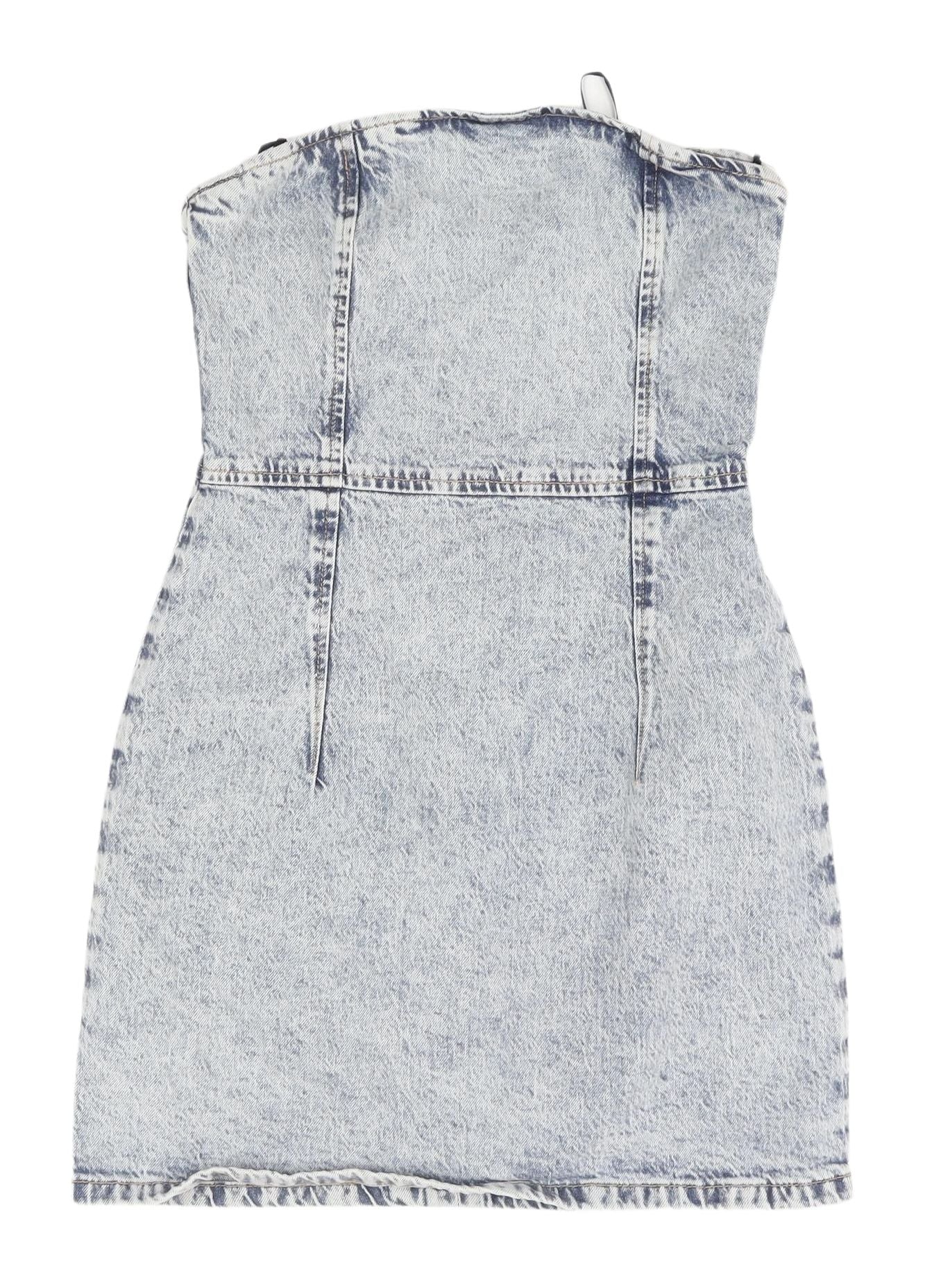 Zara Women's Blue Denim Mini Dress, Size M