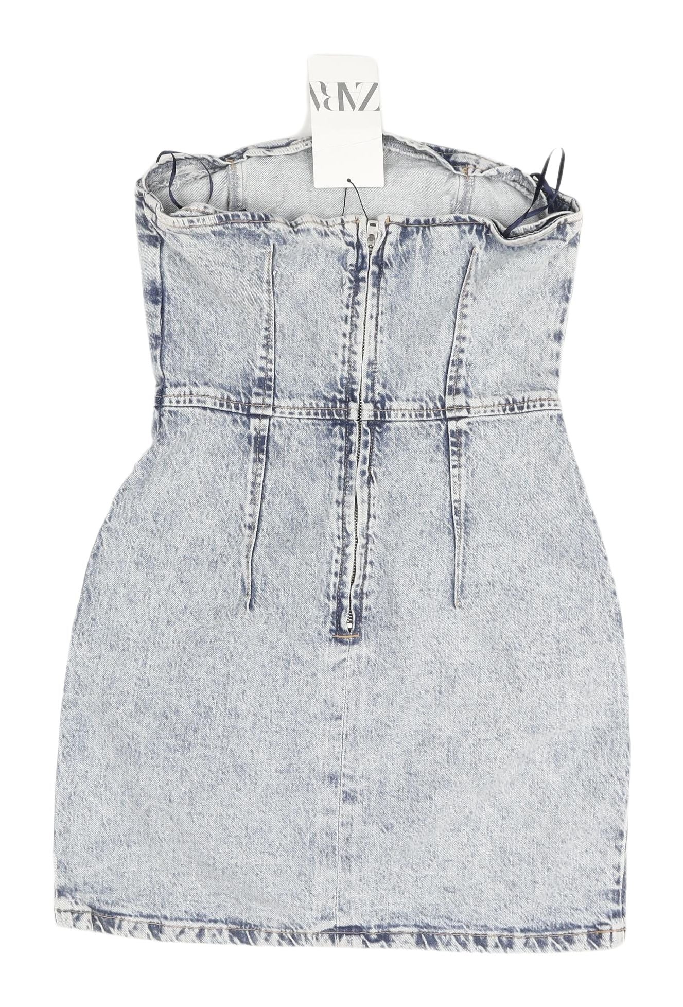 Zara Women's Blue Denim Mini Dress, Size M