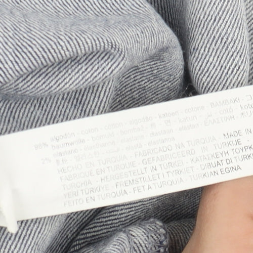 Zara Women's Blue Denim Mini Dress, Size M