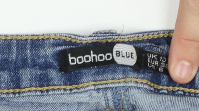 Boohoo Women's Blue Skinny Jeans Size 10