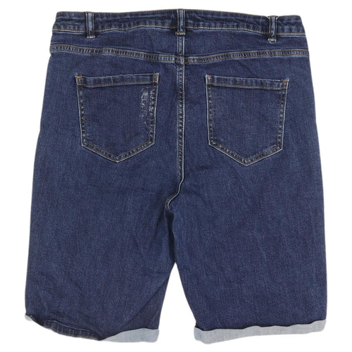 Nutmeg Women's Blue Chino Shorts Size 16