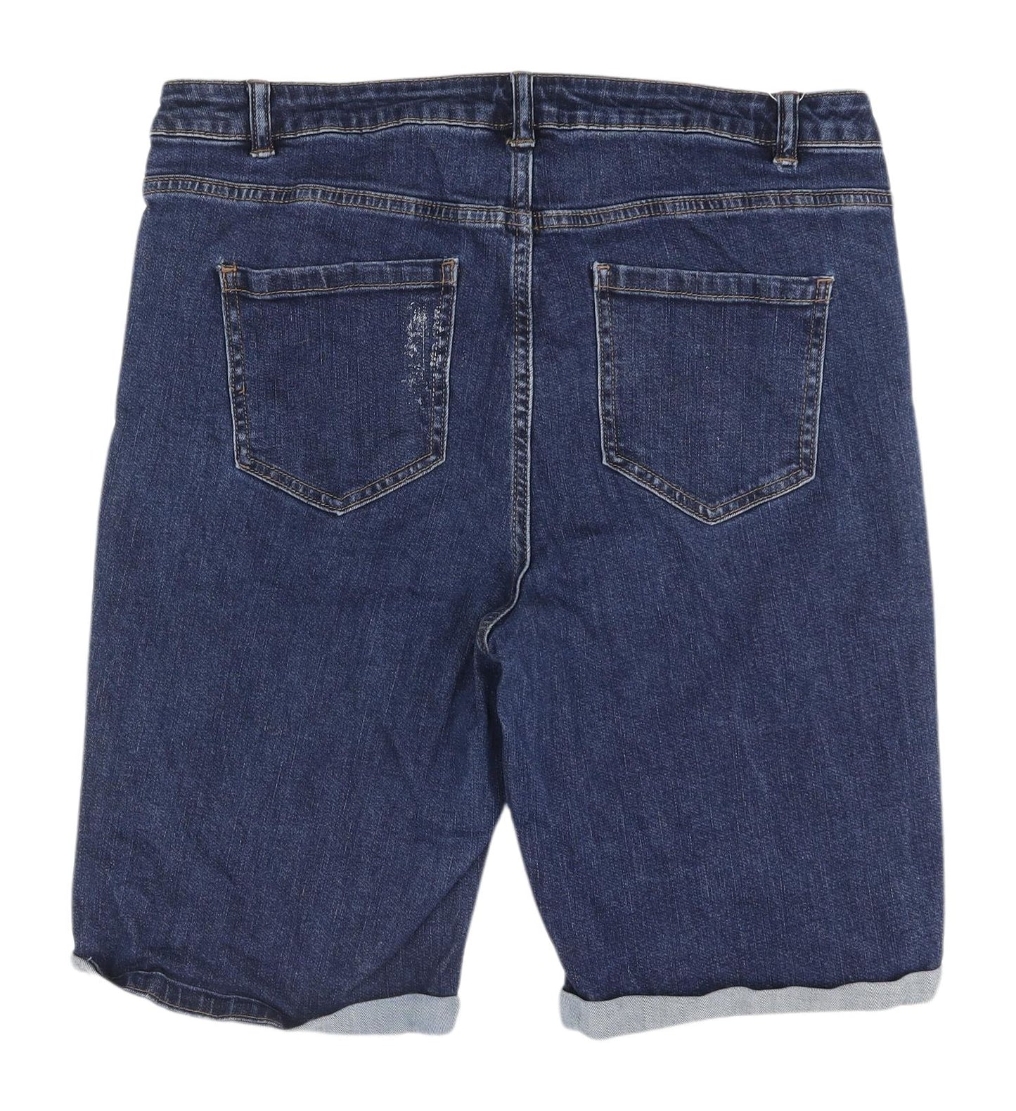 Nutmeg Women's Blue Chino Shorts Size 16