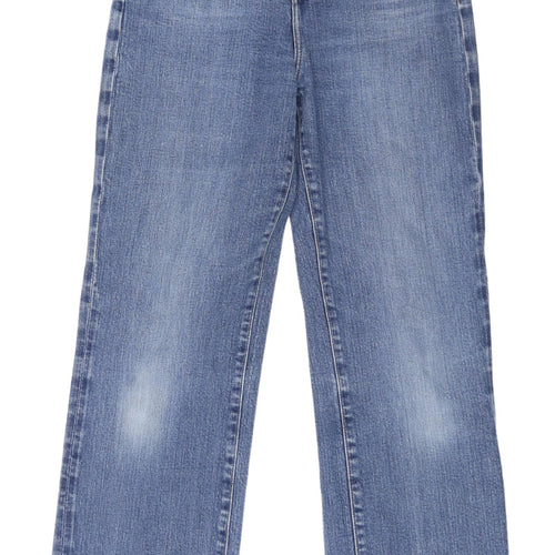 Fat Face Women's Blue Wide-Leg Jeans Size 12L